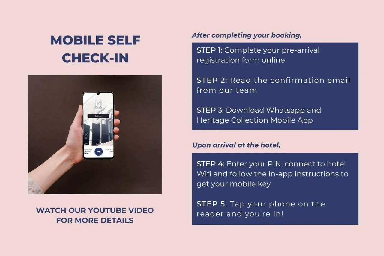 Aparthotel Heritage Collection On Arab - Mobile App Check-In Singapur